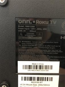 onn. 32” Class HD (720P) LED Roku Smart TV (100012589) 